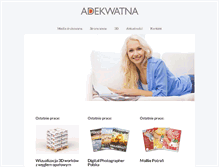 Tablet Screenshot of adekwatna.pl